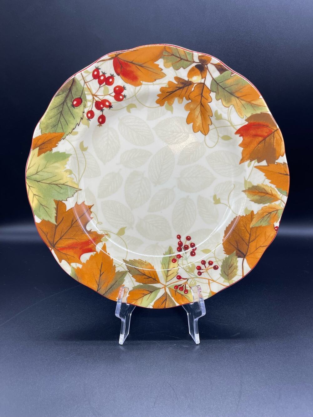 222 Fifth Harvest Festival Dinner Plate